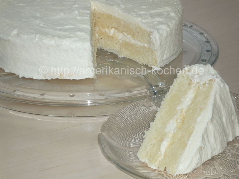 White cake (beliebte amerikanische torte an feiertagen ...
