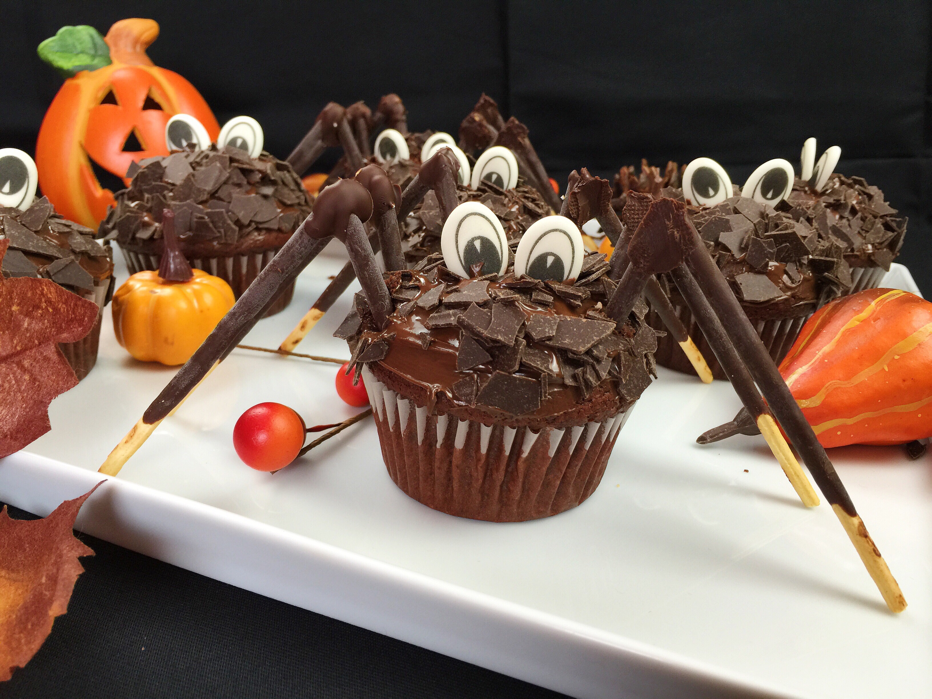 Spinnen Cupcakes bei CookBakery Halloween Woche 2015 #2 - amerikanisch ...