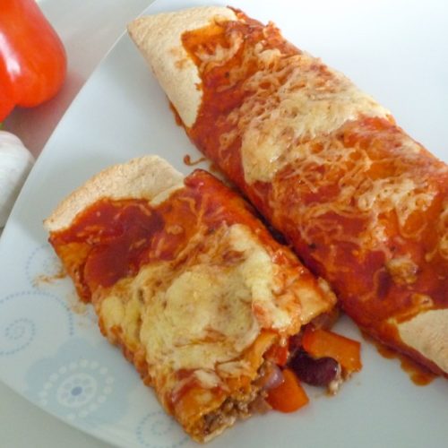 Enchiladas (gefüllte &amp; überbackene Tortillas) - amerikanisch-kochen.de