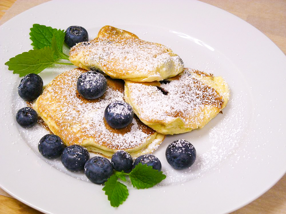 Blaubeer/Heidelbeer Pancakes (Blueberry Pancakes) - amerikanisch-kochen.de
