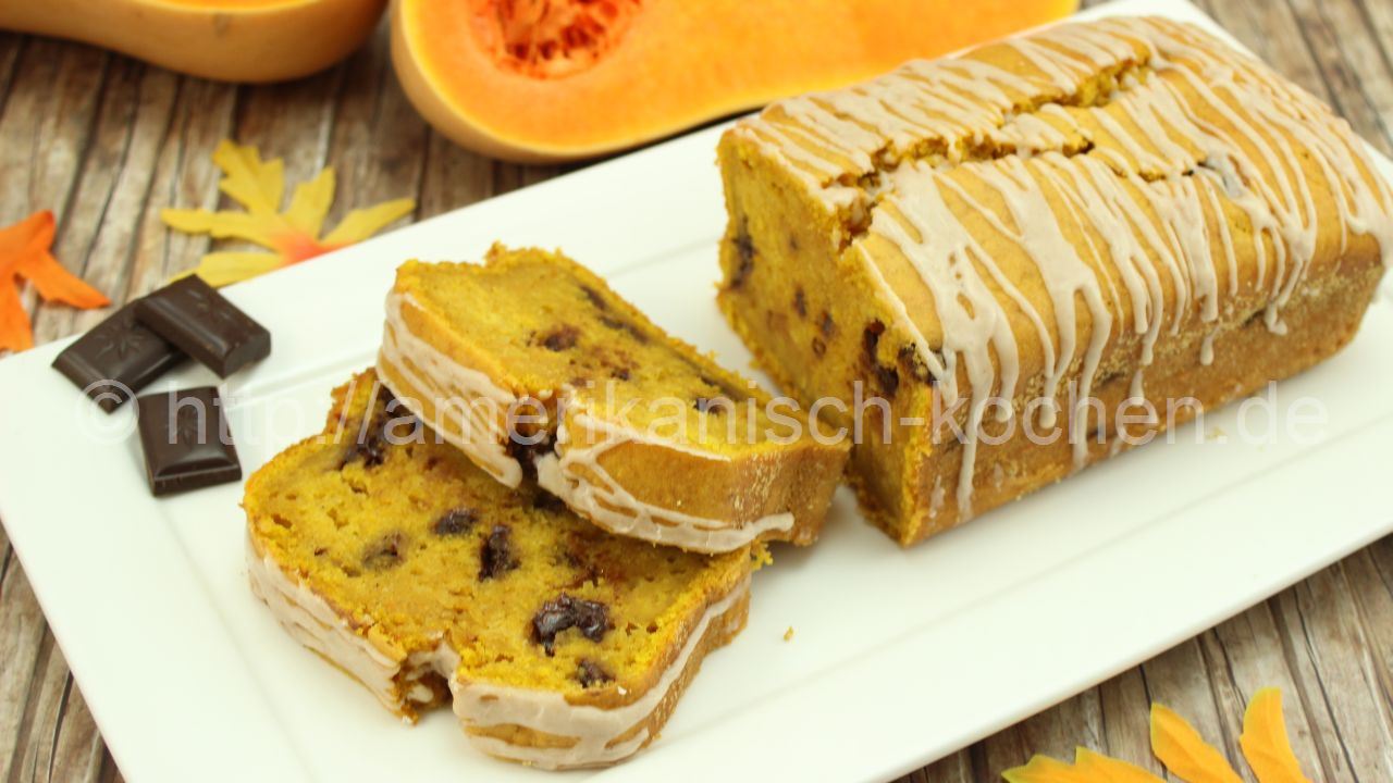 Chocolate Chip Pumpkin Bread – süßes Kürbisbrot - amerikanisch-kochen.de