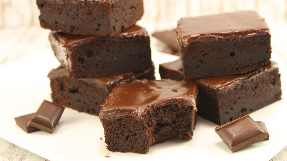 Bild von selbstgemachten chocolate fudge Brownies