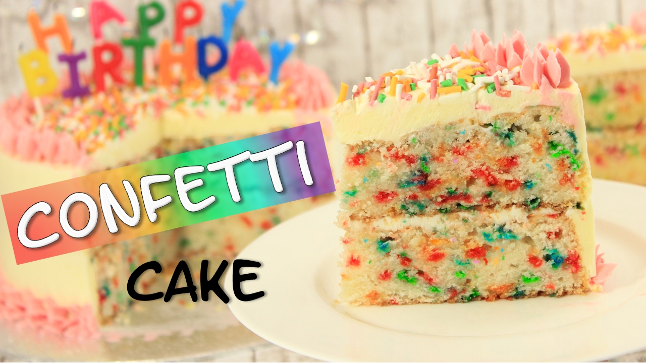 Confetti Cake Konfetti Kuchen Funfetti Cake Geburtstagskuchen Amerikanisch Kochen De