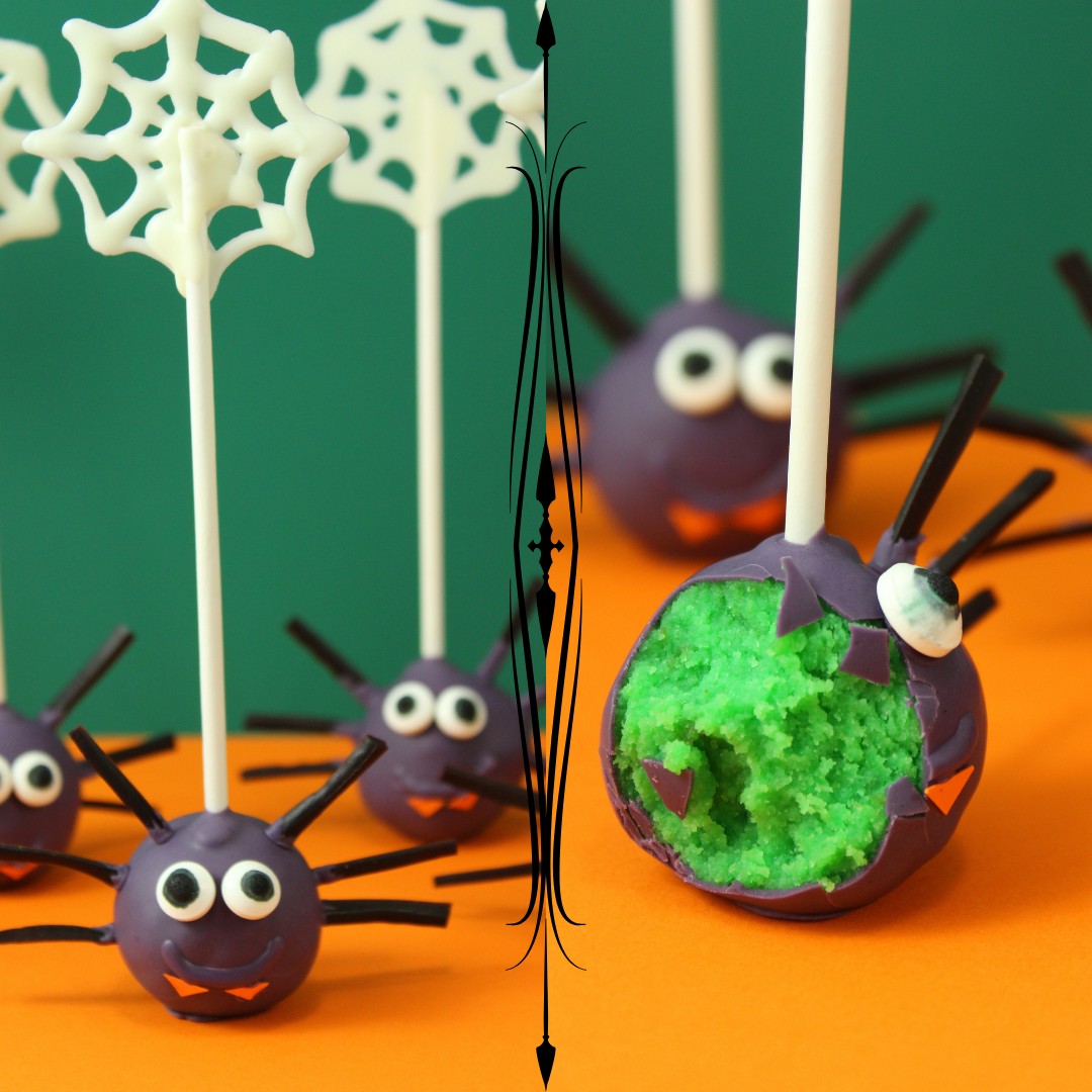 Spider Cake Pops | Zitronen Cake Pops | Halloween-Woche - amerikanisch ...