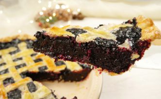 ein Stück Blueberry Pie