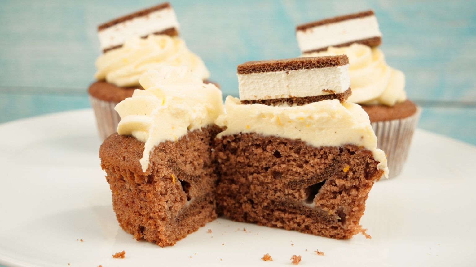 Milchschnitte Cupcakes - amerikanisch-kochen.de
